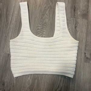 Knit crop top